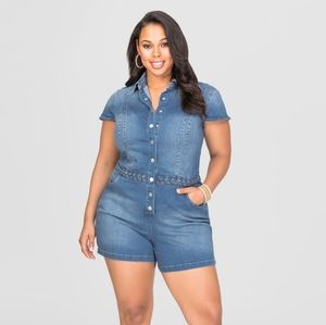 Denim Romper